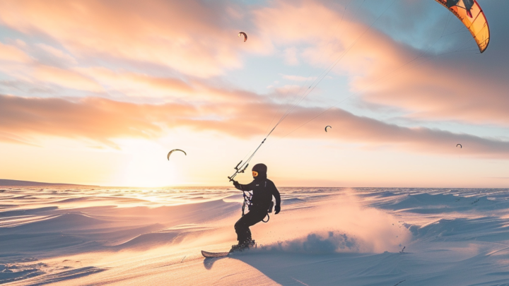 snowkiting - adrenalinový zimní sport